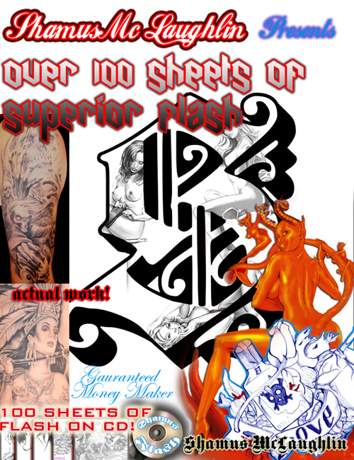 Shamus Mc Laughlin's 100 Sheet tattoo cd. Buy It Now $49.99